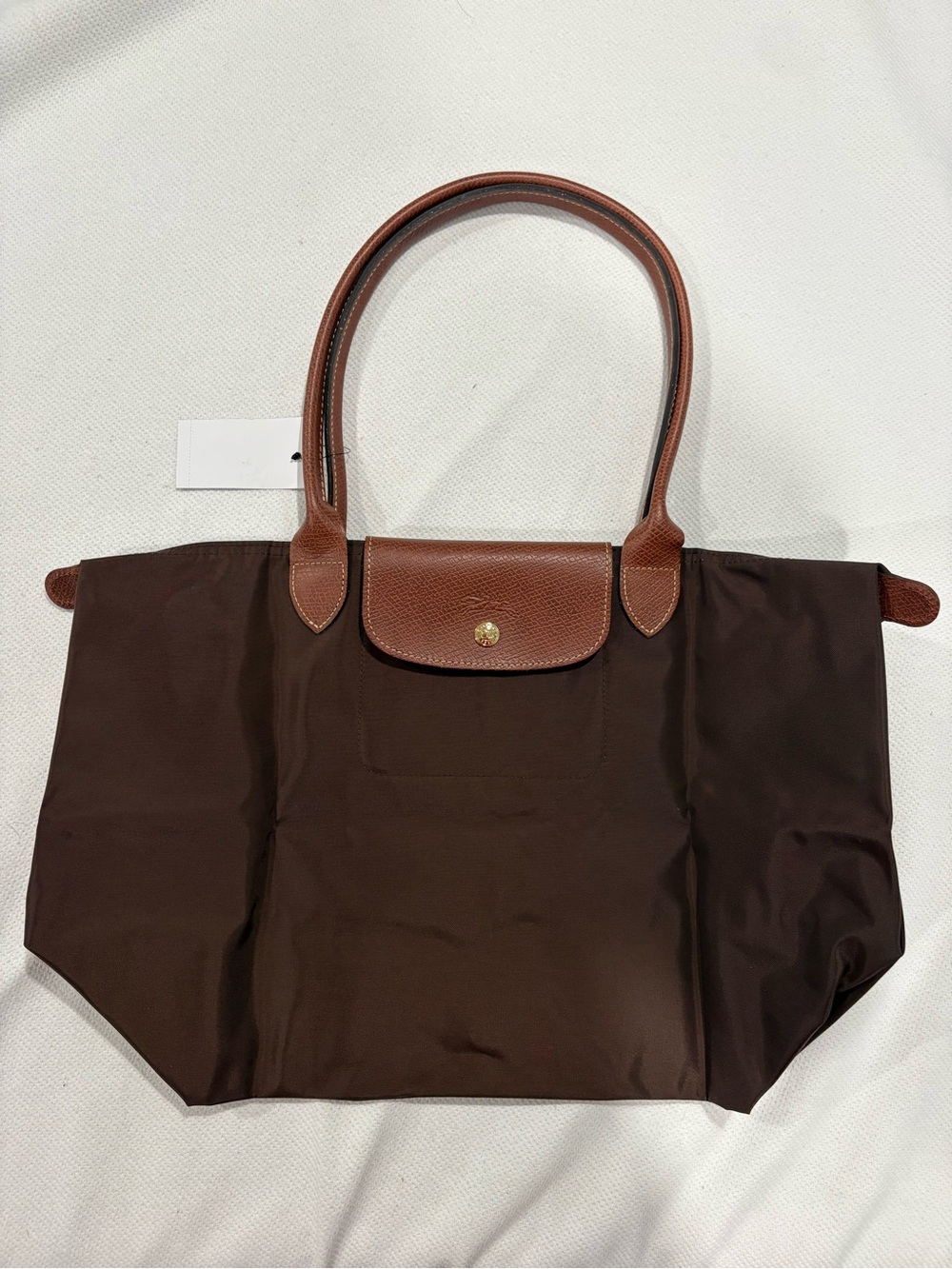 longchamp le pliage original large tote bag | color: mocha - Picture 2 of 8